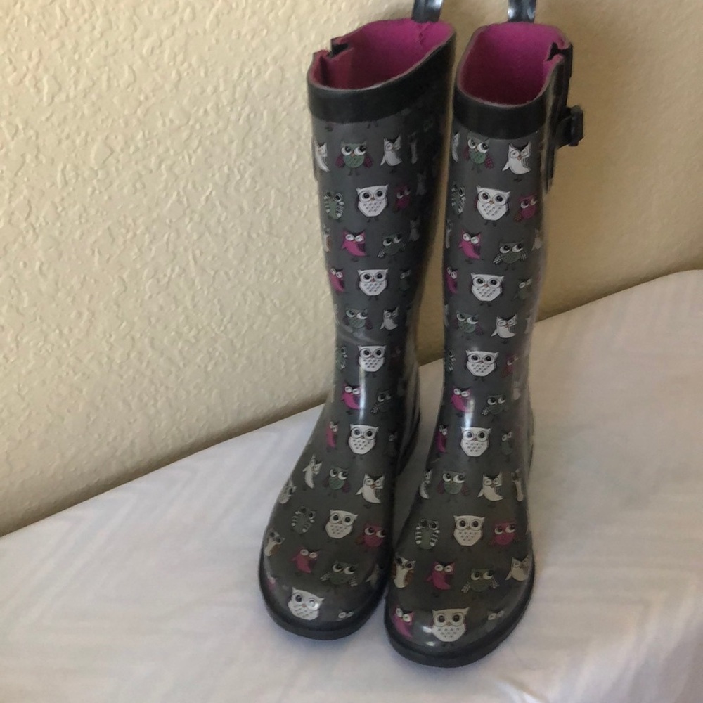 Owl Rain boots